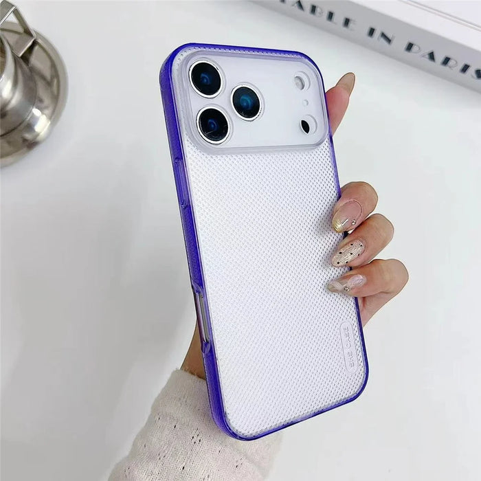 For iPhone 18 Pro Max / 17 Pro Max Case 3 in 1 Clear Shockproof TPU PC Phone Back Cover with Wrist Strap - Purple - 3