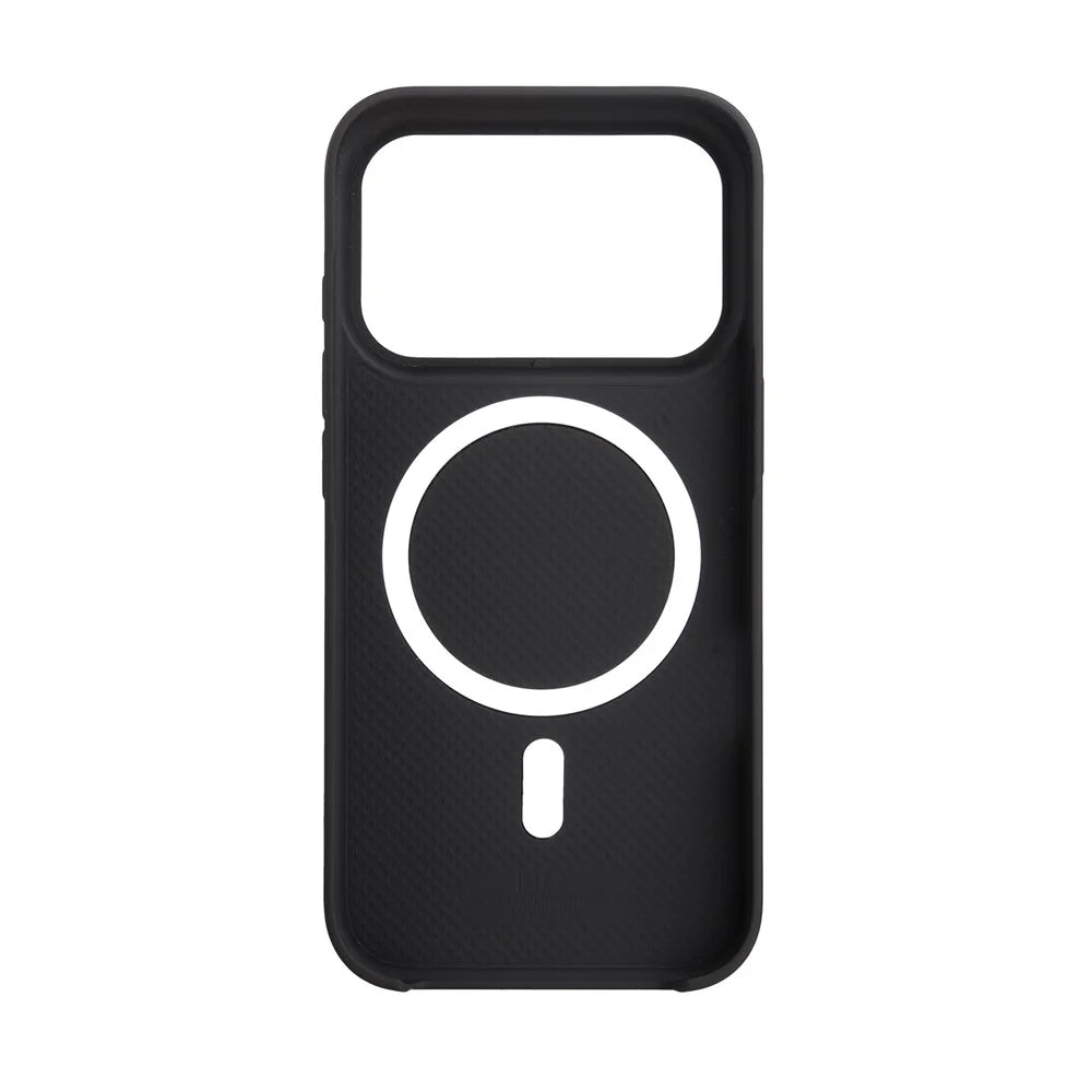 MELKCO For iPhone 17 Pro Case Compatible with MagSafe Ultra Thin Genuine Cow Leather + PC Phone Cover - Black - 3