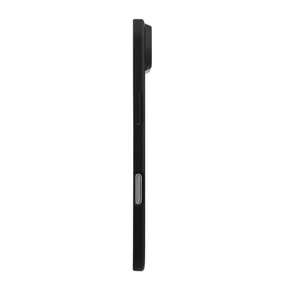 MELKCO For iPhone Air Case Compatible with MagSafe Ultra Thin Genuine Cow Leather + PC Phone Cover - Black - 4
