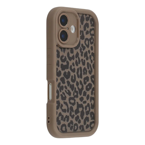 For iPhone 17 Case Leopard Print TPU Shockproof Phone Cover - Coffee - 1