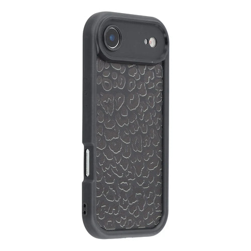 For iPhone Air Case Leopard Print TPU Shockproof Phone Cover - Black - 1