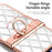 For Samsung Galaxy Z Flip3 5G Ring Kickstand Electroplating PU Leather Coated PC Case Imprinted Rhombus Grid Pattern Folding Phone Cover - White - 7