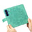For Samsung Galaxy S26 Case Floral Pattern PU Leather Wallet Stand Phone Cover - Green - 2