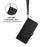 For Samsung Galaxy S26 Ultra Case Imprinted Honeycomb RFID Blocking Leather Phone Cover with Strap - Black - 7
