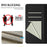 For Samsung Galaxy S26 Case Imprinted Honeycomb RFID Blocking Leather Phone Cover with Strap - Black - 5