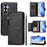 For Samsung Galaxy S26 Case Zipper Pocket Multiple Card Slots Leather Phone Cover - Black - 1