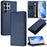 For Samsung Galaxy S26 Ultra Wallet Case RFID Blocking Litchi Texture Leather Mobile Cover - Dark Blue - 2