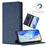 For Samsung Galaxy S26 Ultra Wallet Case RFID Blocking Litchi Texture Leather Mobile Cover - Dark Blue - 5