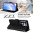For Samsung Galaxy S26 Ultra Wallet Case RFID Blocking Calf Texture Leather Stand Phone Cover with Strap - Black - 4