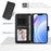For Samsung Galaxy S26 Ultra Wallet Case RFID Blocking Calf Texture Leather Stand Phone Cover with Strap - Black - 5