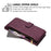 For Sony Xperia 10 VII Leather Case Butterfly Floral Imprint Zipper Wallet Stand Cover with Wrist Strap - Purple - 7