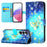 For Samsung Galaxy S26 Leather Case Pattern Printing Wallet Stand Mobile Cover with Strap - Golden Butterflies - 2