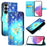 For Samsung Galaxy S26 Leather Case Pattern Printing Wallet Stand Mobile Cover with Strap - Golden Butterflies - 3