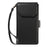 For Samsung Galaxy S26 Case with Multi-Card Holder and Strap PU Leather Phone Cover Stand - Black - 7