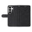 For Samsung Galaxy S26 Ultra Wallet Case Leather Phone Cover Stand with Curved Line Design -  Black - 3