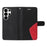 For Samsung Galaxy S26 Ultra Leather Phone Case Stand Wallet with Bi-colour Splicing Design - Black - 3
