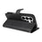 For Samsung Galaxy S26 Ultra Leather Wallet Case with Strap Solid Color Phone Stand Cover - Black - 7