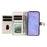 For Samsung Galaxy S26 Wallet Case with Straps, Rhombus Leather Stand Phone Cover - White - 2