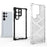 Shockproof Case for Samsung Galaxy S23 Ultra Honeycomb Textured Phone Case TPU + PC Protective Cover - Grey - 2