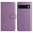 For Google Pixel 8a Wallet Phone Case Stand PU Leather Folio Flip Cover with 8 Card Slot - Purple - 1