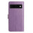 For Google Pixel 8a Wallet Phone Case Stand PU Leather Folio Flip Cover with 8 Card Slot - Purple - 2