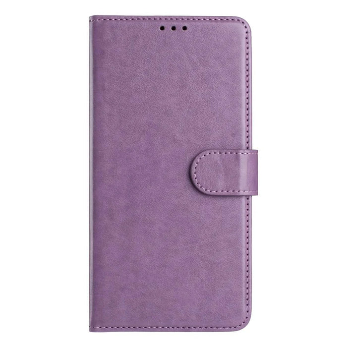 For Google Pixel 8a Wallet Phone Case Stand PU Leather Folio Flip Cover with 8 Card Slot - Purple - 3