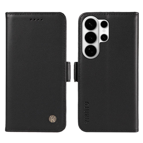YIKATU For Samsung Galaxy S26 Ultra Wallet Phone Case  YK-003 Leather Stand Cover -  Black - 1
