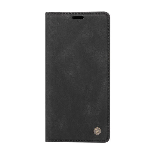 YIKATU For Samsung Galaxy S26 Ultra Leather Cover  YK-004 Skin-Touch Wallet Phone Cases - Black - 2