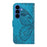 For Samsung Galaxy S26 Case Butterfly Pattern PU Leather Folio Flip Phone Cover -  Blue - 7