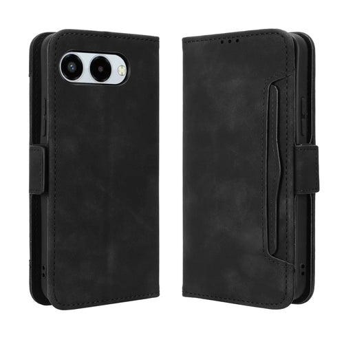 For T-Mobile T Phone 3 / T-Mobile REVVL 8 Leather Case Phone Wallet Cover with Multiple Card Slots - Black - 1