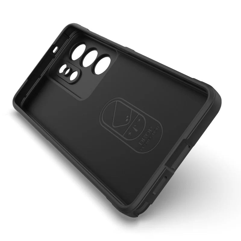 WANLONFENG For Samsung Galaxy S26 Ultra TPU Case  HD Series Anti Slip Phone Cover with Tempered Glass - Black - 2