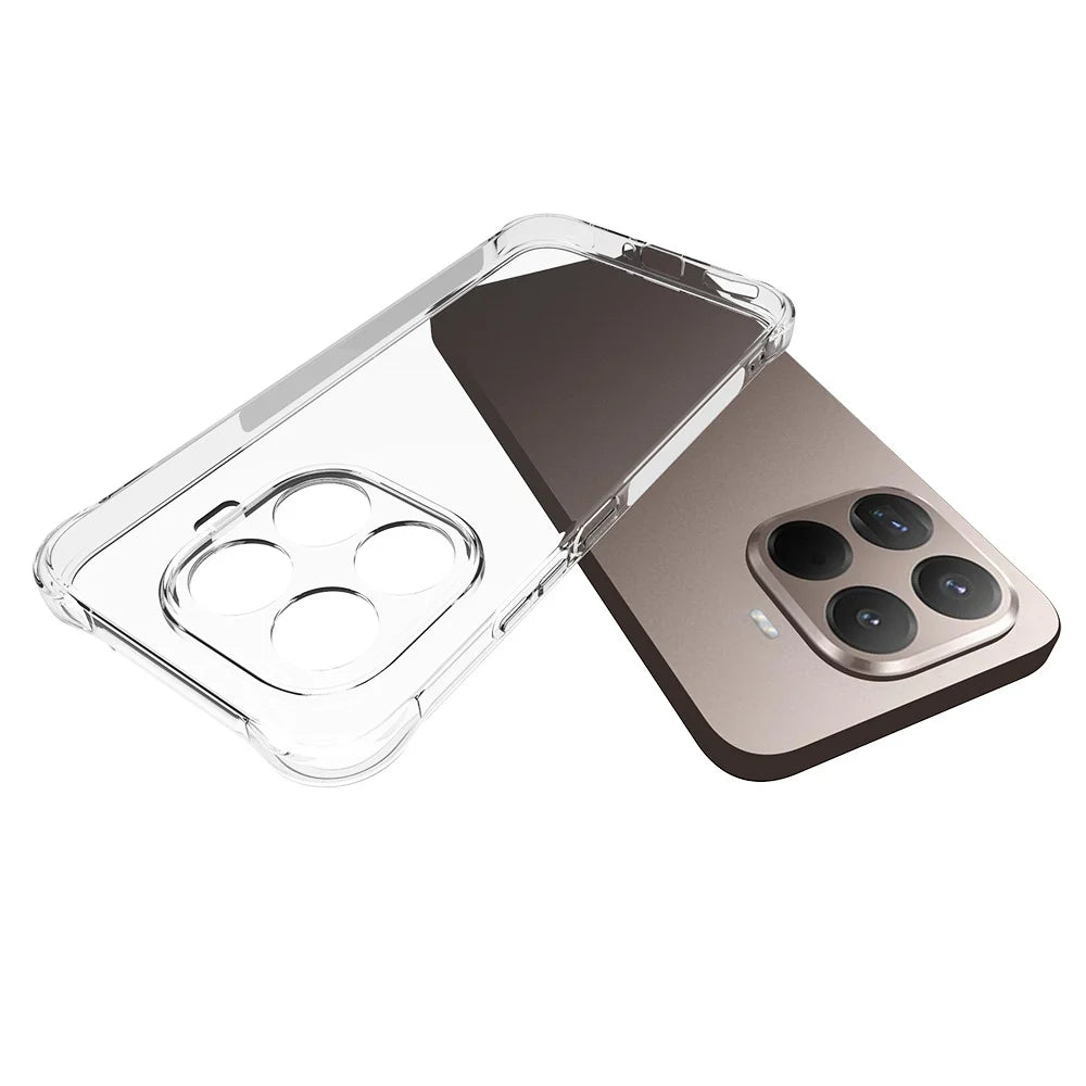 WANLONFENG For Xiaomi 15T Pro Case  WL Series 2.0mm TPU Phone Cover with Tempered Glass Film - Transparent - 5