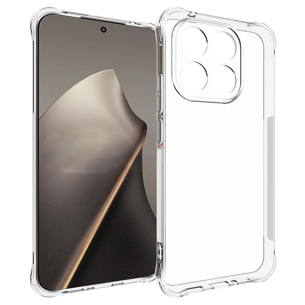 WANLONFENG For Xiaomi 15T TPU Case  WL2 Series 2.0mm Phone Cover with 2Pcs Tempered Glass Films - Transparent - 2