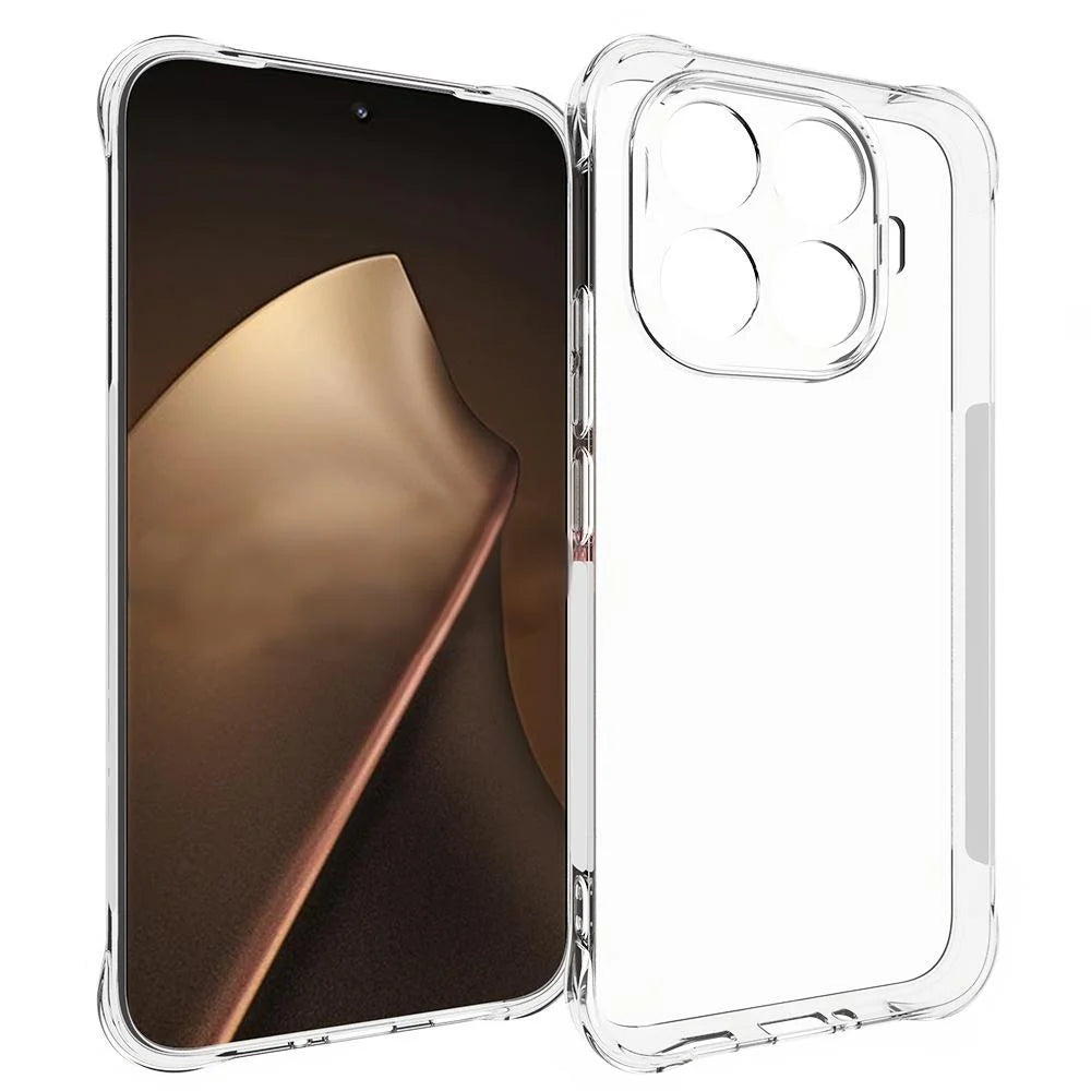 WANLONFENG For Xiaomi 15T Pro TPU Case  WL2 Series 2.0mm Phone Cover with 2Pcs Tempered Glass Films - Transparent - 2