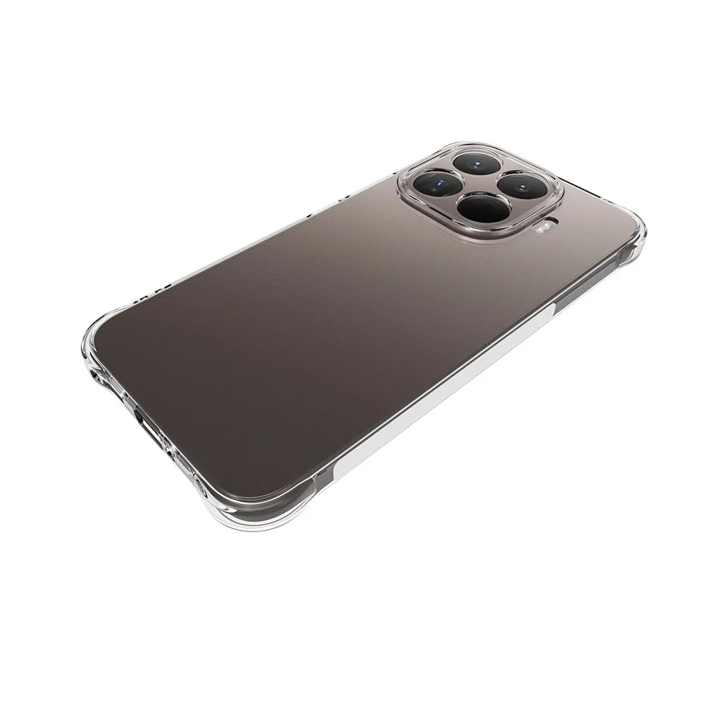 WANLONFENG For Xiaomi 15T Pro TPU Case  WL2 Series 2.0mm Phone Cover with 2Pcs Tempered Glass Films - Transparent - 5
