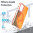 For Samsung Galaxy A36 5G Magnetic Case Cute Fluorescent Design TPU Acrylic Phone Back Cover - Orange - 3