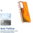 For Samsung Galaxy A36 5G Magnetic Case Cute Fluorescent Design TPU Acrylic Phone Back Cover - Orange - 6