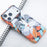 For iPhone 17 Pro Magnetic Case Carbon Fiber Texture Water Transfer PC Phone Cover - Blue-eyed Cat - 2