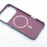 For iPhone 17 Pro Magnetic Case Carbon Fiber Texture Water Transfer PC Phone Cover - Blue Pattern Blocks - 3