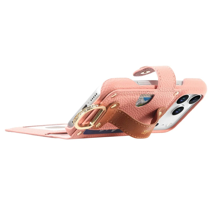 For iPhone 18 Pro / 17 Pro Case RFID Blocking Zipper Wallet PU Leather Mobile Cover - Pink - 3