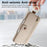 For iPhone 17 Case RFID Blocking Zipper Wallet PU Leather Mobile Cover - Khaki - 7