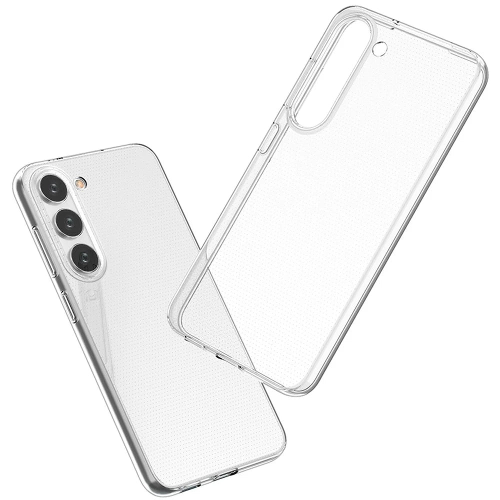 For Samsung Galaxy S23 Anti-Scratch Anti-Dust Phone Cover Transparent Soft TPU Ultra Thin Cell Phone Case - 3