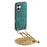 For iPhone 17 Retro Leather Phone Back Cover with Adjustable Strap - Green - 1