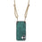 For iPhone 17 Retro Leather Phone Back Cover with Adjustable Strap - Green - 3