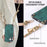 For iPhone 17 Retro Leather Phone Back Cover with Adjustable Strap - Green - 7