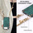 For iPhone Air Retro Leather Phone Back Cover with Adjustable Strap - Green - 5