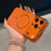 For iPhone 13 Pro Max Case Electroplated Frosted Shell Transfer to 17 Pro Max TPU PC Phone Cover - Orange - 1