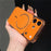 For iPhone 16 Pro Case Electroplated Frosted Shell Transfer to 17 Pro TPU PC Phone Cover - Orange - 1