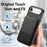 For iPhone Air Case Cloth Texture Leather + PC + TPU RFID Blocking Phone Cover with Card Holder - Black - 6