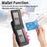 For iPhone Air Case Cloth Texture Leather + PC + TPU RFID Blocking Phone Cover with Card Holder - Black - 7